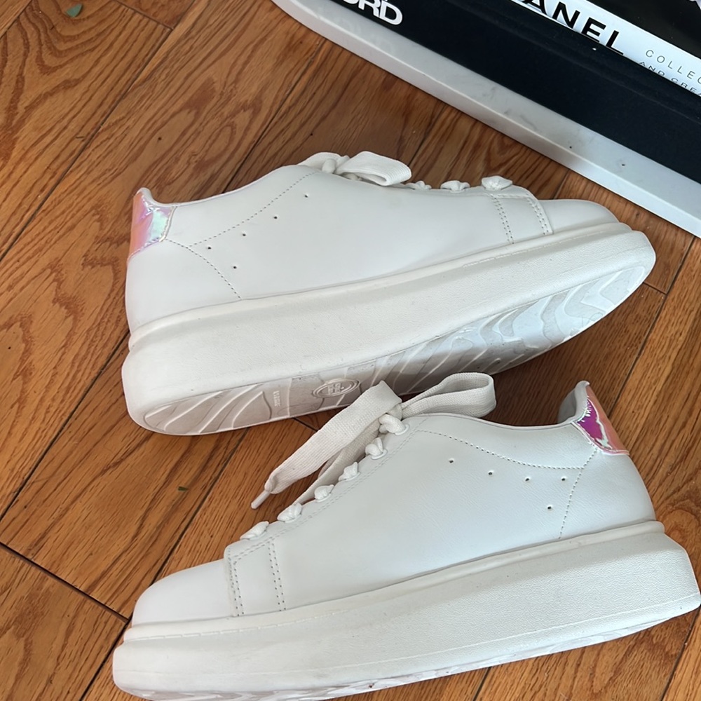 Platform Iridescent Memory Foam Sneakers - image 3